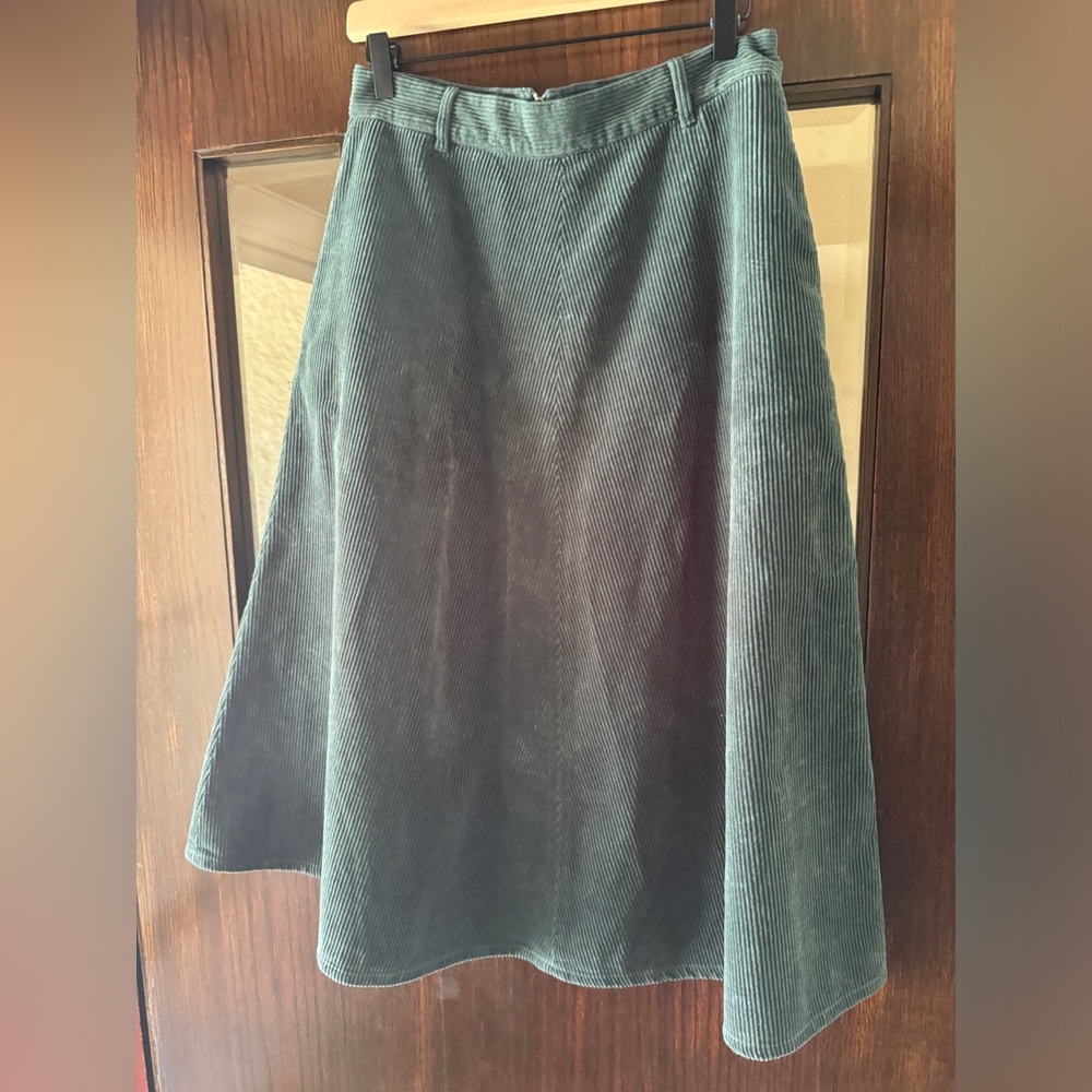 TWOTHIRDS Binlang Corduroy Skirt - Deep Lake Medium - Picture 7 of 7